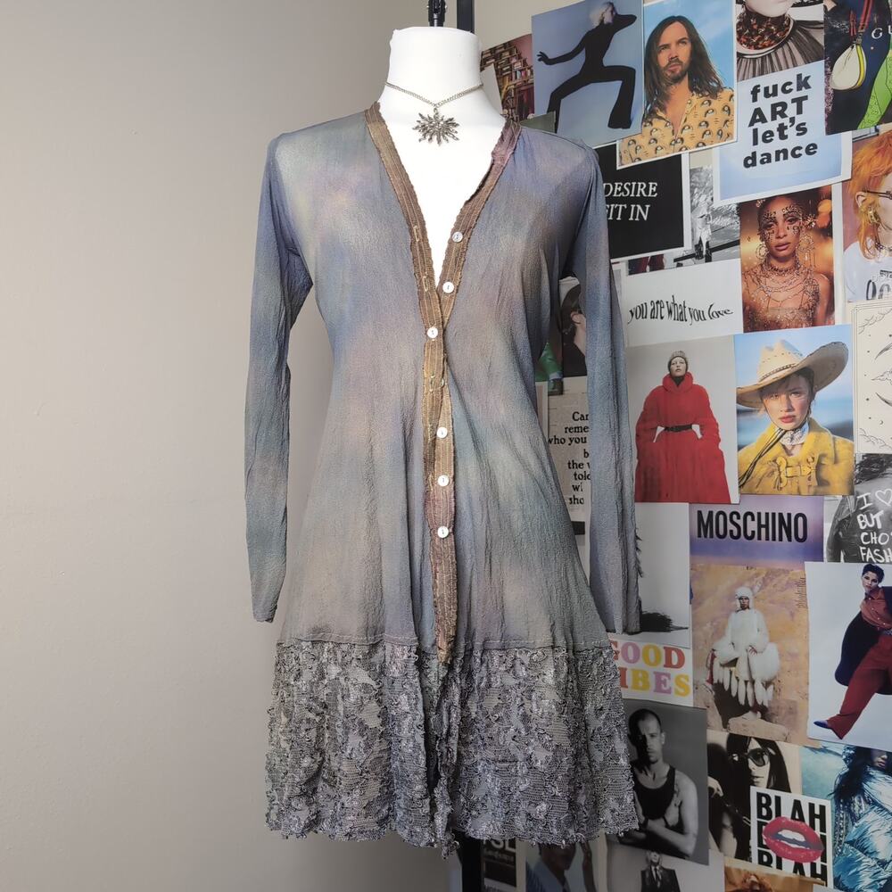 Long Sleeve Button Up Cardigan Fairy